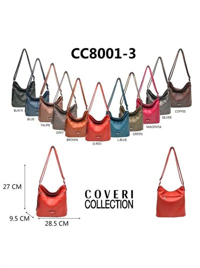 Bolso bandolera con cremalleras