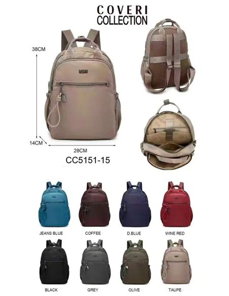 Mochila nylon bolsillos