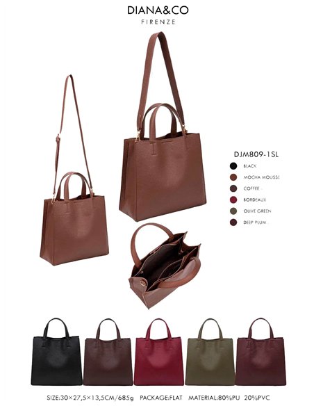 Shopper minimal con doble asa