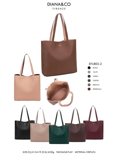 Bolso shopper reversible