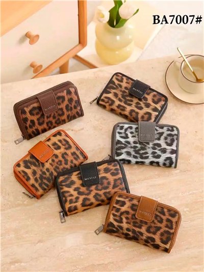 Monedero estampado Lepardo