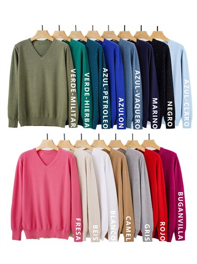 Jersey soft lentejuelas cuello pico 2