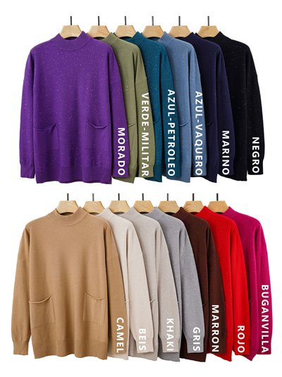 Jersey soft lentejuelas cuello perkins talla grande 2