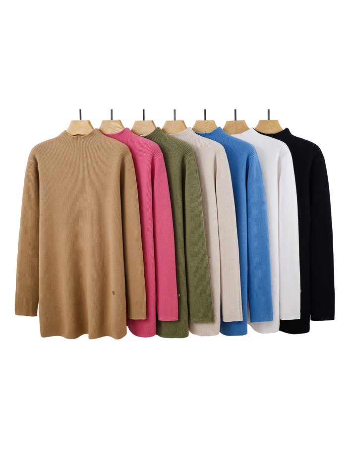 Jersey térmico largo canalé forro pelo cuello perkins