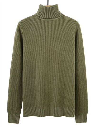 Jersey térmico canalé forro pelo cuello vuelto