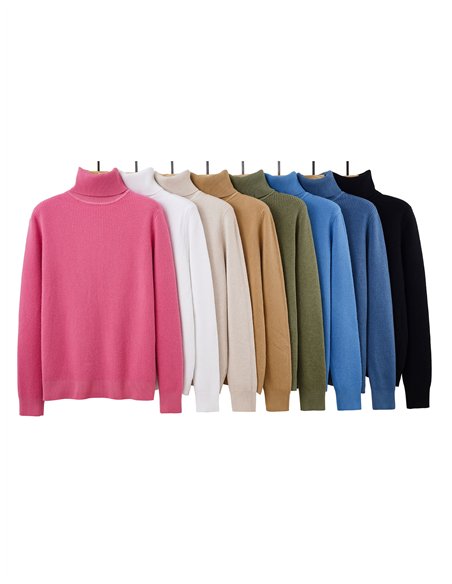 Jersey térmico canalé forro pelo cuello vuelto