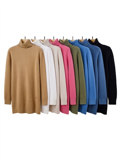 Jersey térmico largo canalé forro pelo cuello vuelto 2