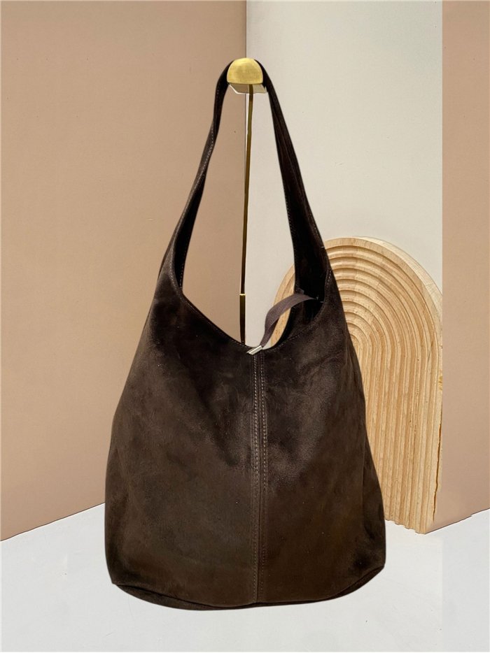 Bolso hobo grande piel serraje