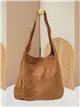 Bolso hobo grande piel serraje