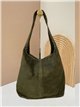 Bolso hobo grande piel serraje