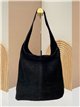Bolso hobo grande piel serraje