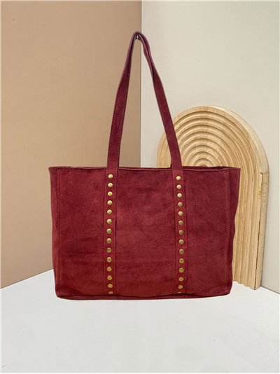 Shopper piel serraje con tachuelas 2