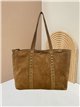 Shopper piel serraje con tachuelas