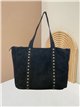 Shopper piel serraje con tachuelas