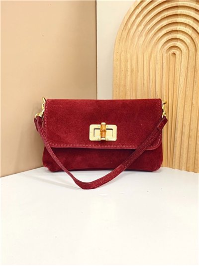 Bolso bandolera mini piel serraje con cadena 2