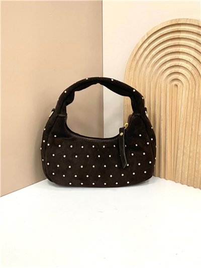 Mini bolso de mano piel serraje con tachuelas 2