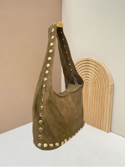 Hobo piel serraje con maxi tachuelas - AB-CO25095 2