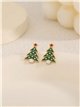 Pendientes arbolito de navidad esmaltado