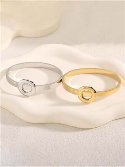 Pulsera rígida con aro central