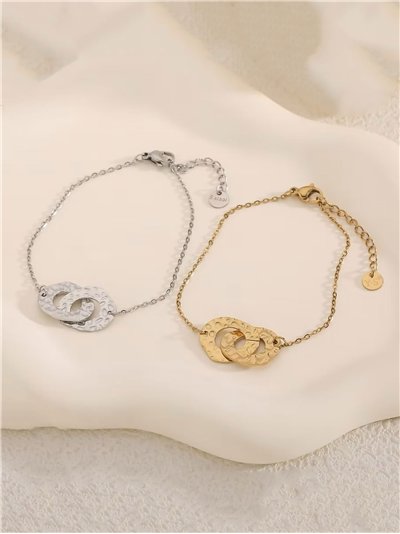 Pulsera cadena con nudo martillado