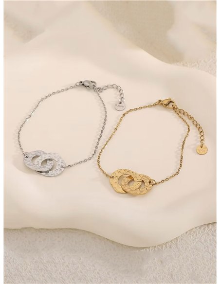 Pulsera cadena con nudo martillado