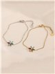 Pulsera estrella multicolor con circonitas