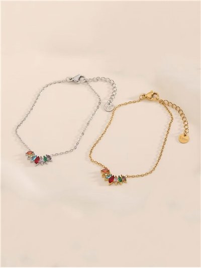 Pulsera cadena con circonitas