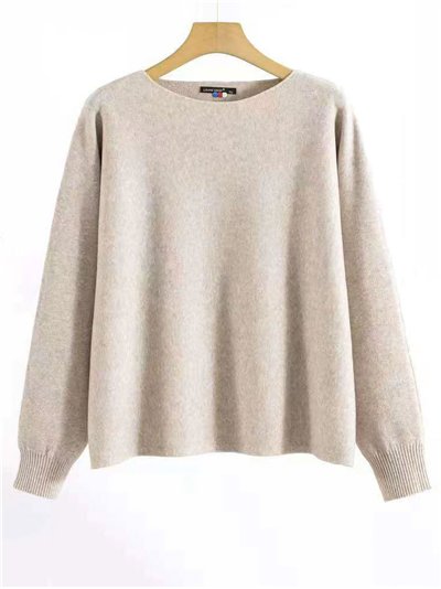 Jersey básico cuello redondo