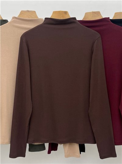 Camiseta básica cuello perkins