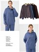 Sudadera capucha oversize afelpada