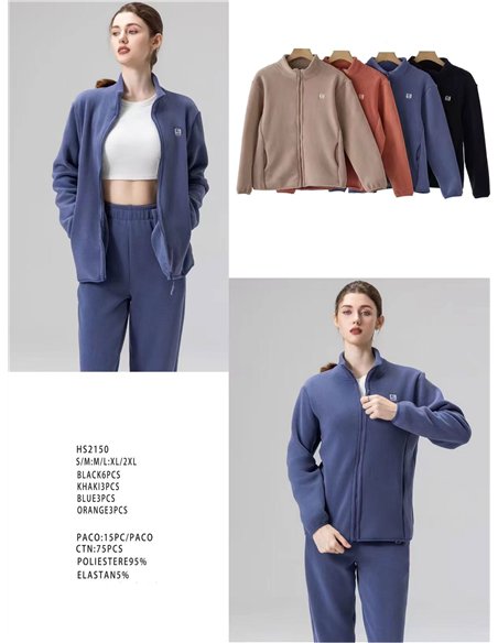 Chaqueta polar con cremallera