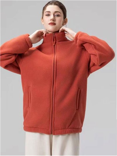 Chaqueta polar borreguito con cremallera