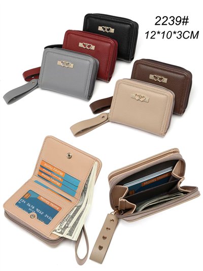 Monedero corazones con asa