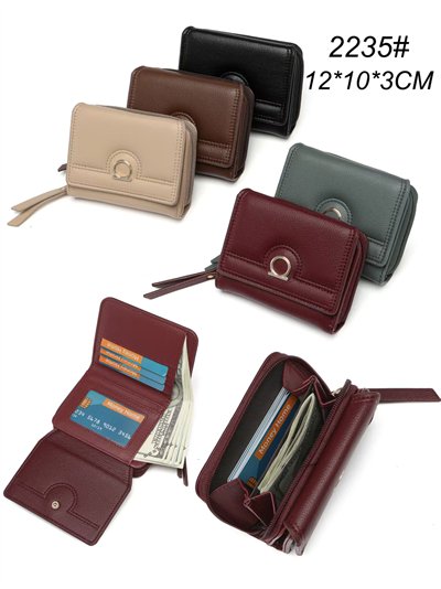 Monedero tarjetero detalle aro metálico