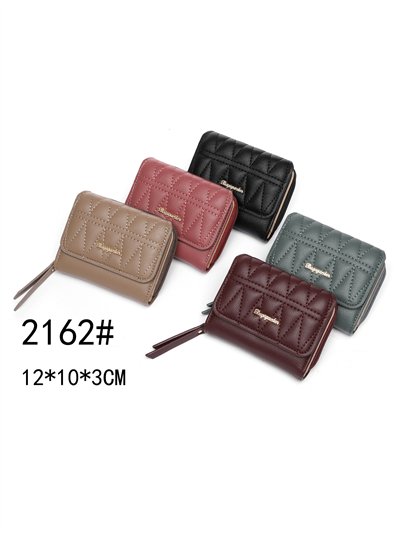 Monedero acolchada rombos