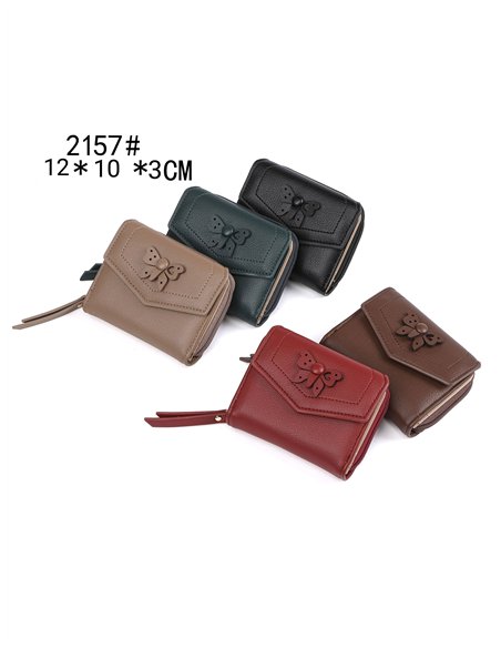 Monedero mariposa con solapa