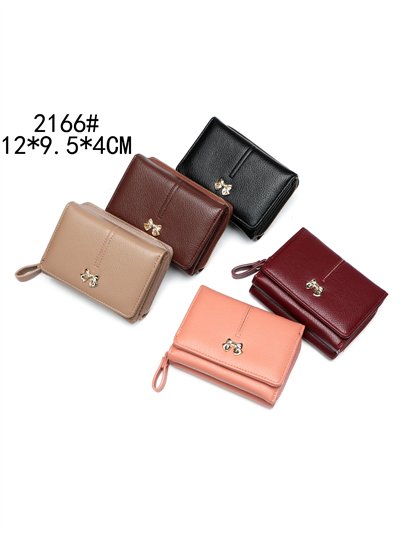 Monedero tarjetero lazo dorado