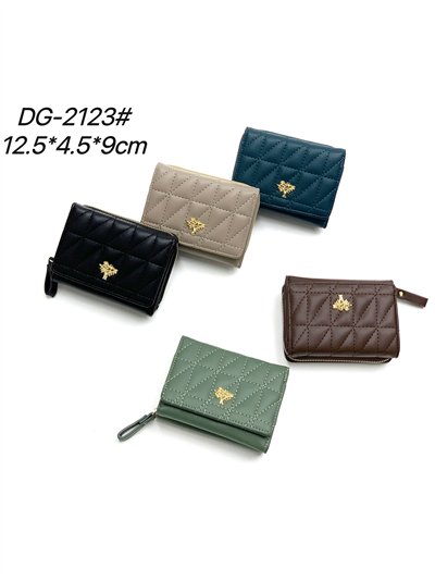 Monedero acolchado árbol dorado