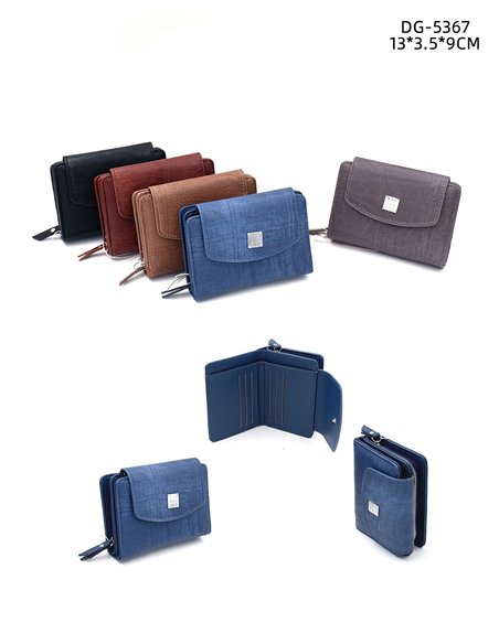 Monedero tarjetero con solapa