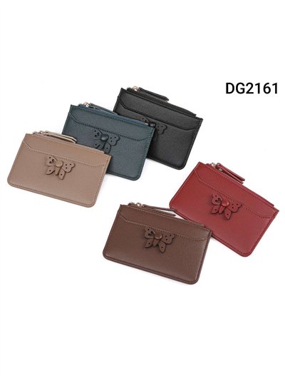 Monedero tarjetero mariposa con cremallera