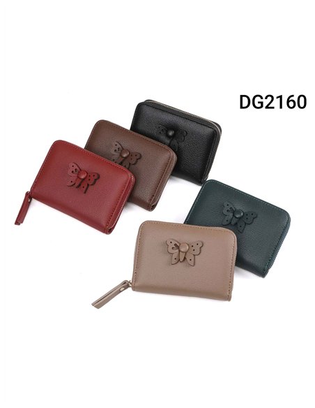 Monedero mariposa con cremallera