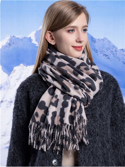 Bufanda soft estampado leopardo