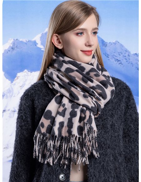 Bufanda soft estampado leopardo