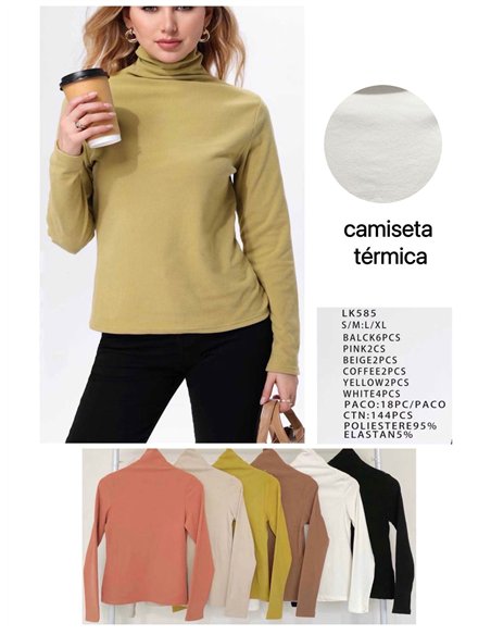 Camiseta térmica cuello vuelto