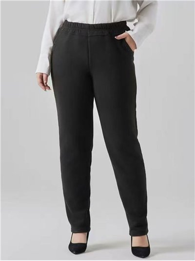 Pantalón térmico forro borreguito talla grande