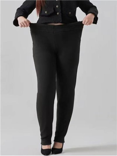 Pantalón térmico forro borreguito talla grande