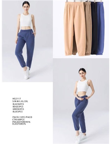 Pantalón jogger polar forro borreguito