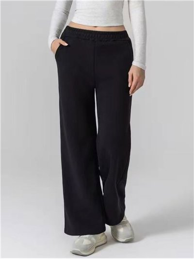 Pantalón recto afelpado