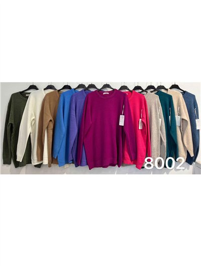 Jersey soft cálido amplio cuello redondo 2