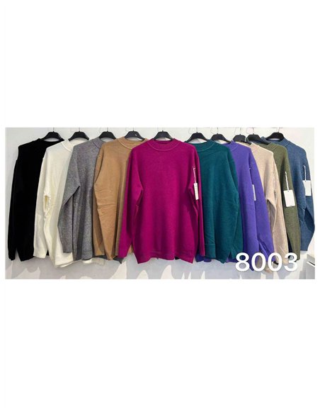 Jersey soft cálido amplio cuello perkins